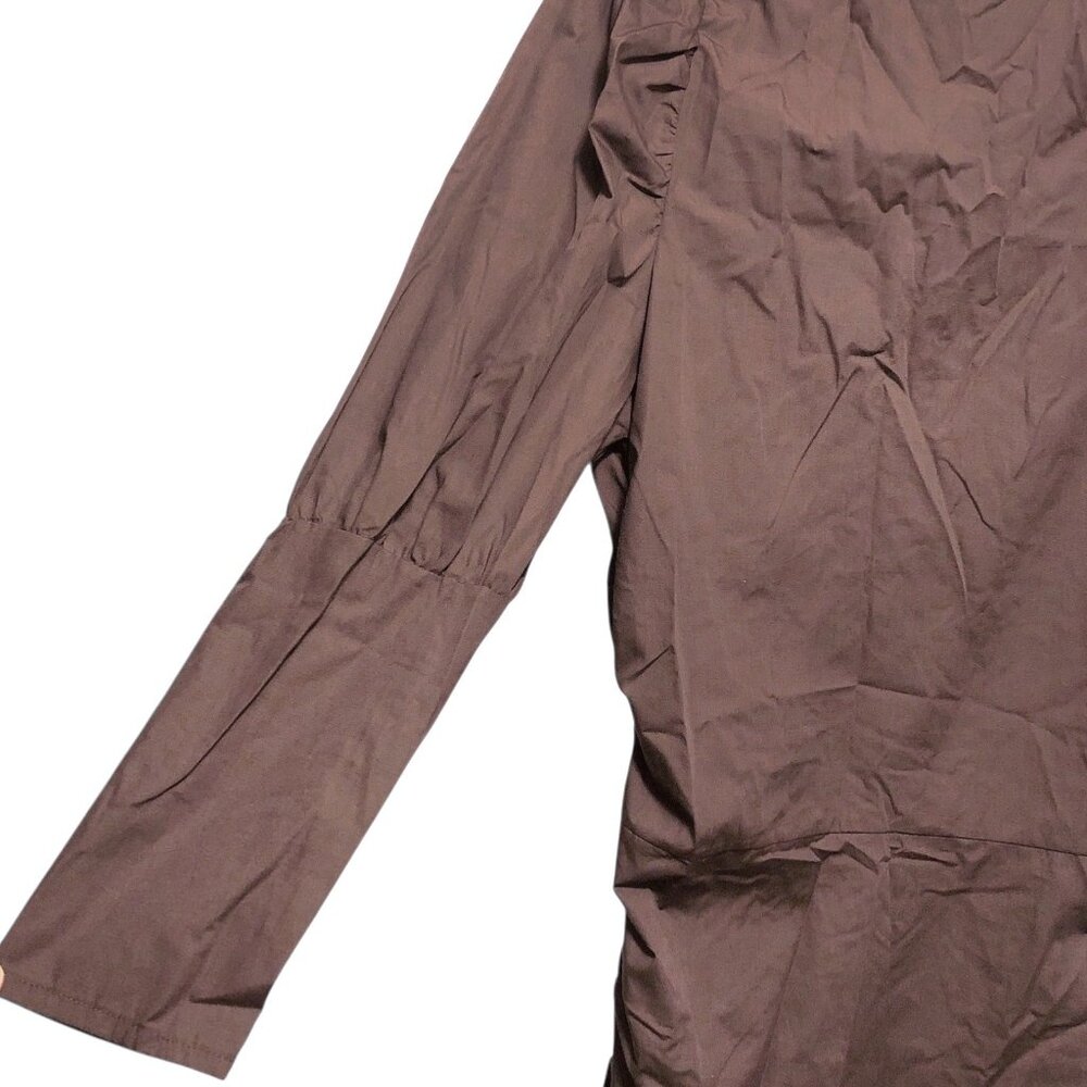 Asos Design Solid Dark Brown Round Neck Long Slee… - image 6